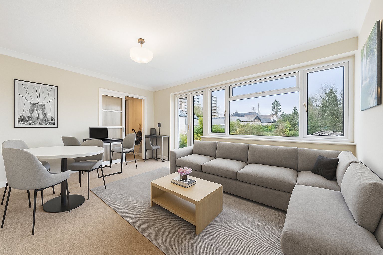 Living room prepared