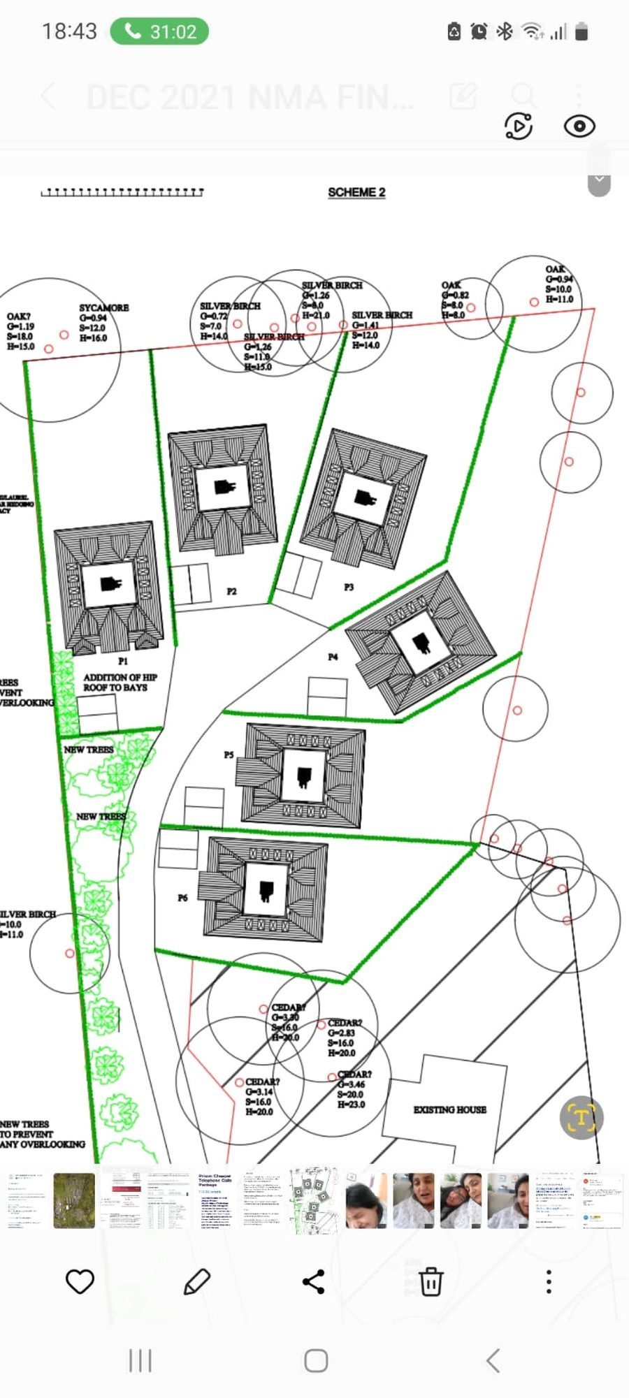 Original block plan