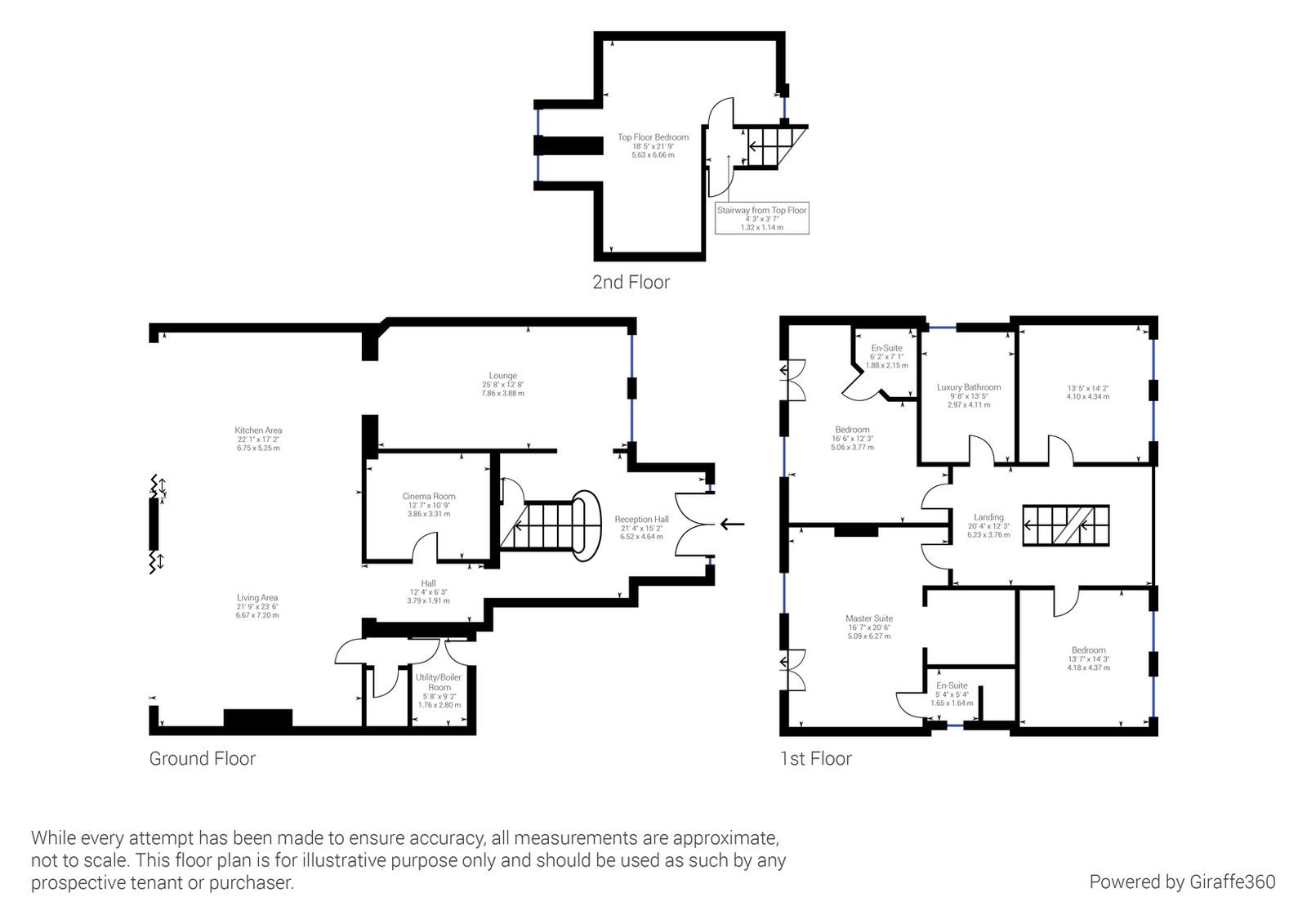 Floor plan, all levels